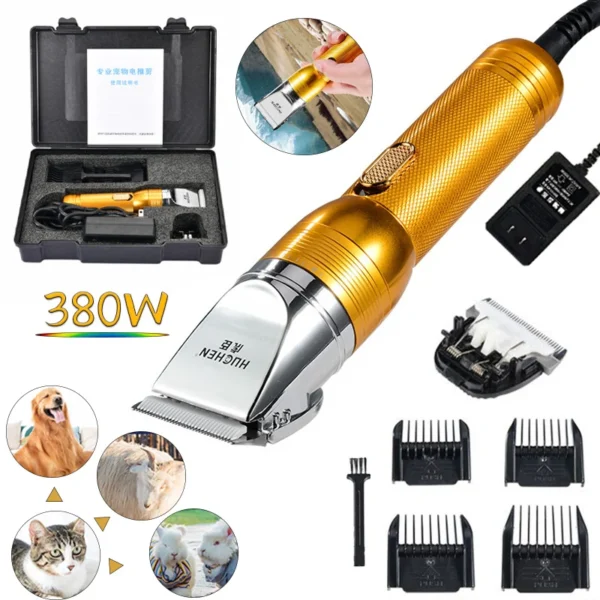 Cat Clippers: 380W Cordless Trimmer for Pets & Carpets