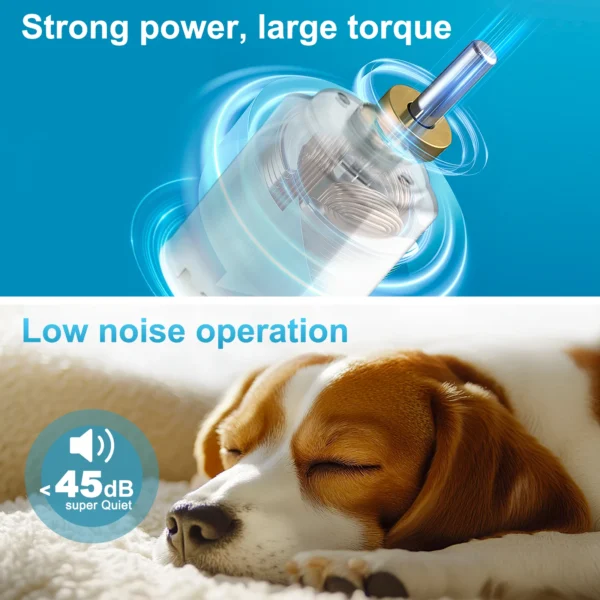 Cat Clippers: Low Noise Grooming Trimmer for Pets - Image 6
