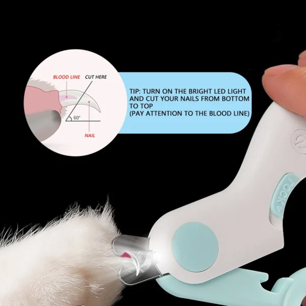 Cat Clippers LED Light with Safety Lock for Pets - Image 3