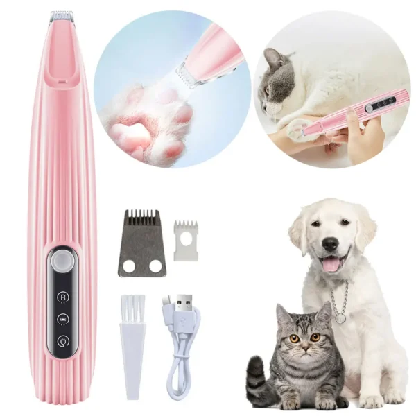 Cat Clippers USB Rechargeable Trimmer with Light