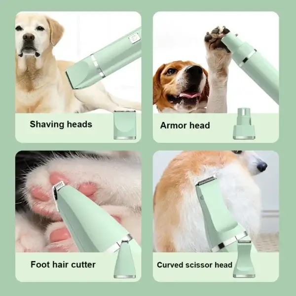 Cat Clippers - 3 in 1 Electric Trimmer with 4 Blades. - Image 4