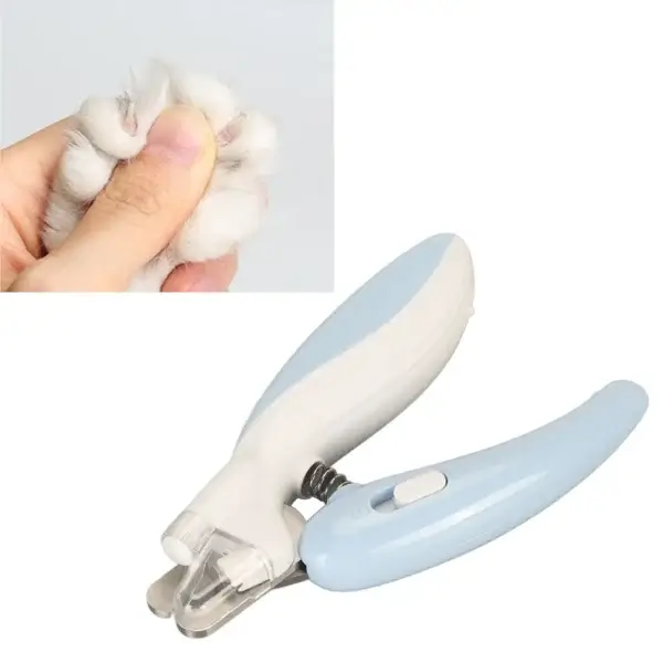 Cat Clippers: LED Light Nail Trimmer with Comfortable Grip - Image 2