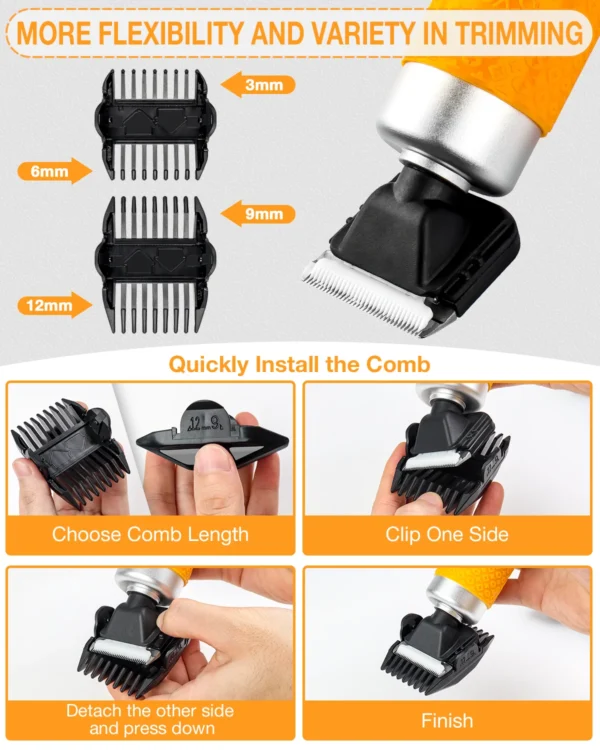 200W Low Noise Cat Clippers for Pet Hair, DIY Tufting - Image 2