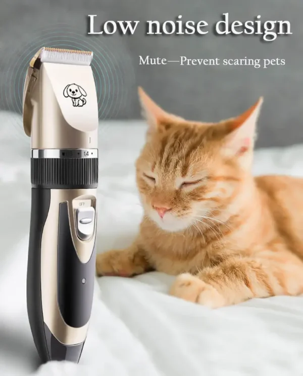 Low-Noise Cat Clippers - Pet Grooming Tool for Haircuts