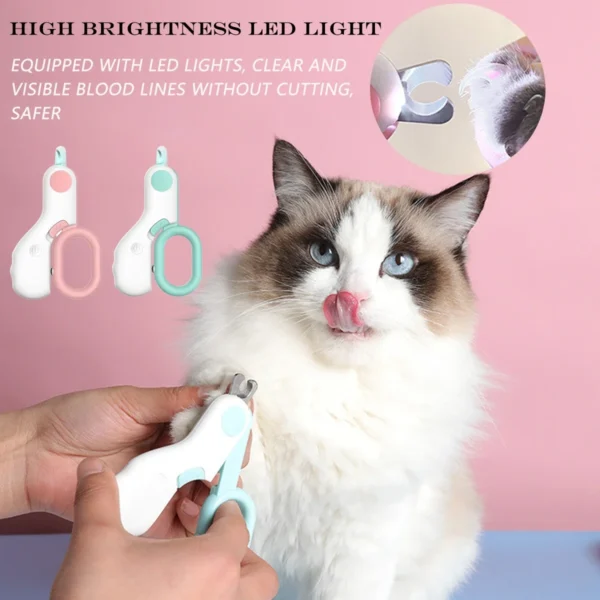 Cat Clippers LED Light with Safety Lock for Pets