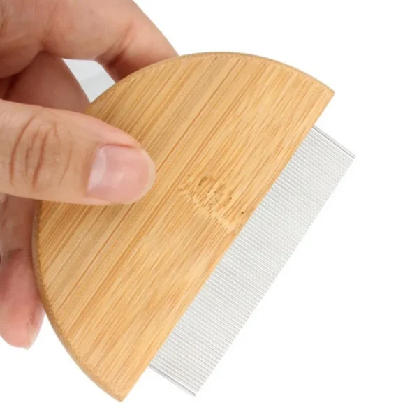 Cat Clippers Wooden Comb for Dense Hair & Cleaning - Image 2