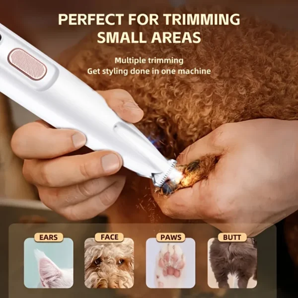 Cat Clippers: LED Light, Rechargeable, Wide Blade